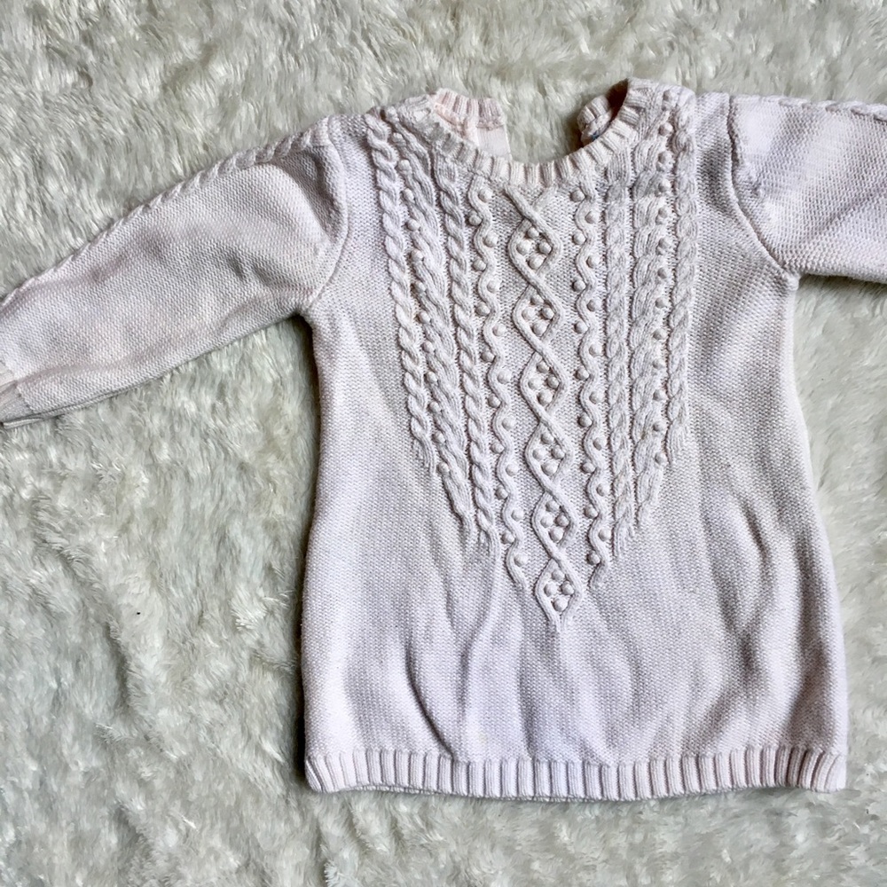 BABY GAP white knit sweater